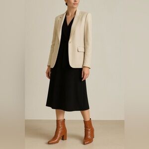 🍂💫Brown Croc Embossed Block Heel Ankle Boots‎ Zip Up Trendy Faux Leather 5.5🌟 🍂